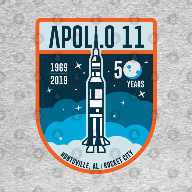 Rocket City - Apollo 11 Anniversary - Crest by zacrizy